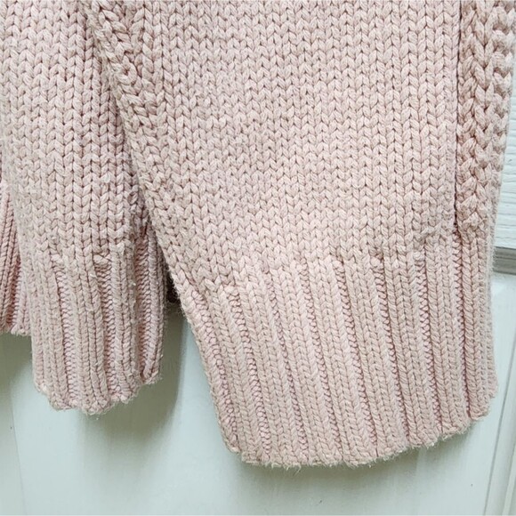Storybook Knits Sweater Womens 2X Pink Cable Knit Cardigan Full Zip Rhinestones - Picture 10 of 14